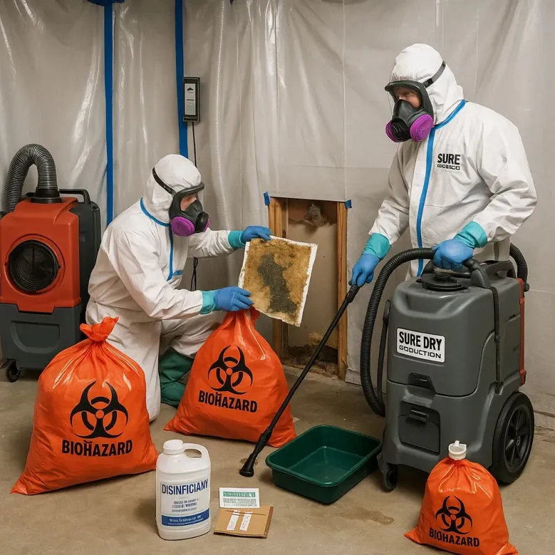 Contaminated Water Handling Protocols process in Pine Island, TX